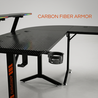 Bureau de jeu et d'apprentissage AOR de type L, style maison, pour cybercafé et esports, design moderne, matériau E0, vente en gros usine