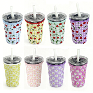 Manchon isolant réutilisable pour gobelets à <span class=keywords><strong>café</strong></span> glacé, 3 tailles, pour boissons froides et support en néoprène - Product Image 5