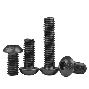 Semi Round Head Hex Socket Screws Metric ISO7380 Grade 10.9 Carbon Steel Construction Industry Use - Product Image 3