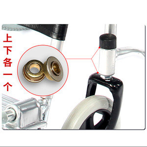 Kaizhi Wheel Bearing 12.7*27mm 12.1*<b>28mm</b> Stainless Steel For Wheelchair Front Wheel Repair Replacement - Product Image 1