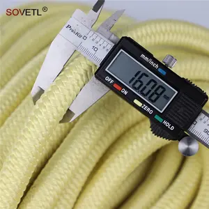 Custom Aramid Rope Fire Retardant Fireproof Flame Retardant cord Safety Thick Cord Double Braided Aramid Rope for industry safe