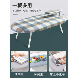 Mini-planche à repasser pliable de bureau avec housse, en plastique PP, rectangulaire, type sur pied, pour l'entretien des vêtements - Product Image 4