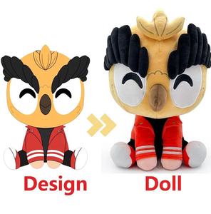 Juguete de Peluche Personalizado de Dibujos Animados, Anime, Unisex, para Cumpleaños, Bolsa OPP, Súper Suave, Antiestrés, Regalos Promocionales, Bolsa de Malla, Juguetes Bordados - Product Image 3