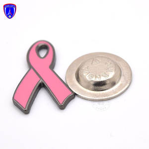 Kanseri bilinçlendirme pimleri pembe meme kanseri şerit yaka Pin sadaka siyah şerit farkındalık Pin melanom kanseri - Product Image 5