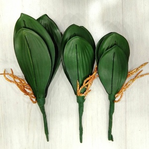 Bán buôn cảm ứng thực PU phalaenopsis cây lá nhân tạo phong lan lá - Product Image 1