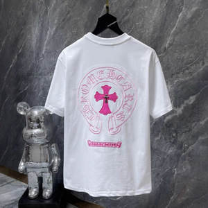 Camiseta de Moda de Alta Calidad 2025 Nueva Colección <span class=keywords><strong>CH</strong></span> con Bordado de Cruz y Herradura Colorida, Transpirable, Estilo Urbano - Product Image 5
