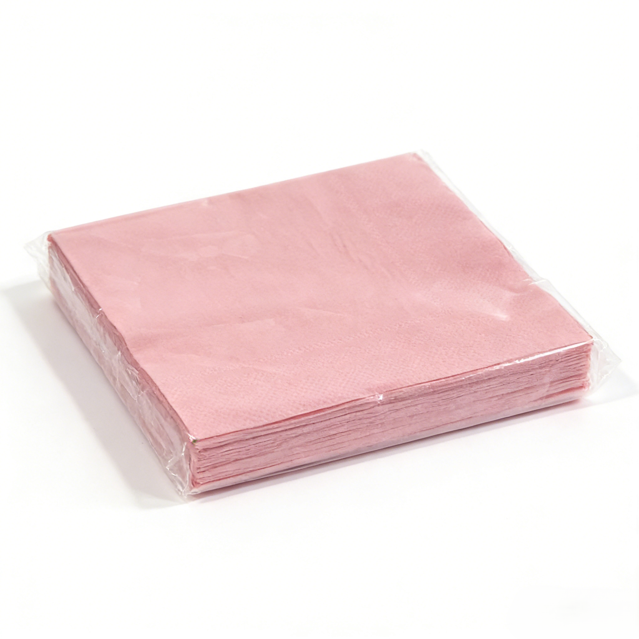 ผ้าเช็ดปาก 33*33 ซม.*20 ชิ้น*สีชมพู