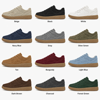 Baskets décontractées pour hommes, tige en microfibre, à lacets, coupe basse, chaussures de skate, semelle en caoutchouc, baskets de marche, logo personnalisé OEM ODM