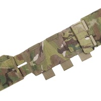 Gilet tactique à dégagement rapide avec porte-plaques en polyester ignifuge découpé au laser et ceinture de poche élastique pour chargeurs