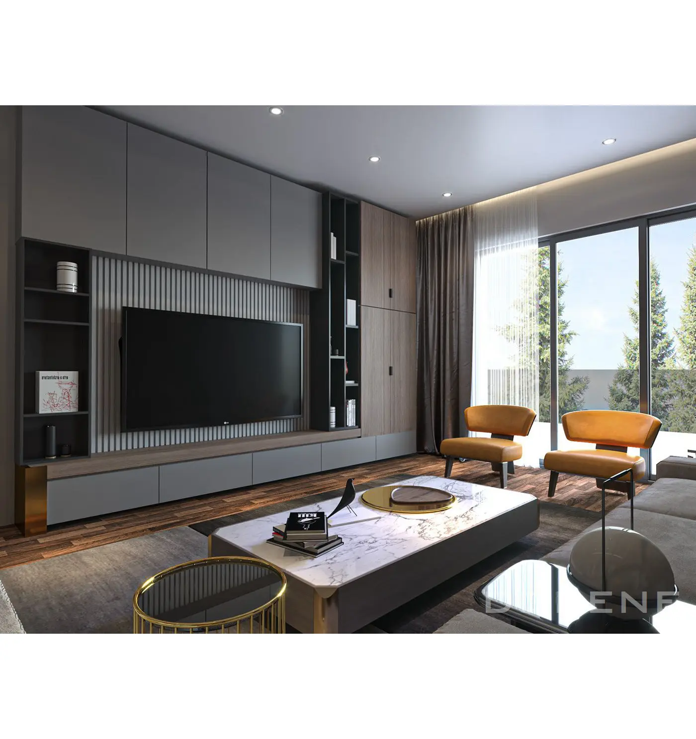 2023 Dorene नई डिजाइन होटल फर्नीचर घर मनोरंजन दीवार इकाई Meuble टीवी स्टैंड आधुनिक लक्जरी कैबिनेट