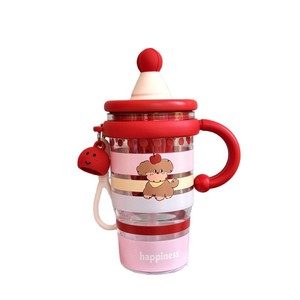 Decani Kids Straw Water Cup 500Ml Leak Proof With Carrying Rope For School Use - Product Image 5