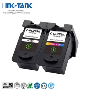 Cartucho de tinta para impresora Canon PIXMA, cartucho de tinta negro remanufacturado, PG275 CL276 PG 275 CL 276 275XL 276XL, TS3520 TR4720