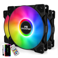 Ventilador de Enfriamiento RGB SNOWMAN XF120 de 6 Pines Gran Venta para Gabinete de Computadora Negro Ventilador de PC con Disipador de Calor de Aluminio Artículos en Stock a Bajo Precio