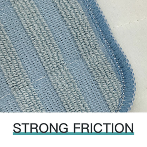 Washable Reusable Microfiber <b>Mops</b> Pad Compatible Flat Head 18-Inch Blue Heavy-Duty Single-Sided Flat <b>Mop</b> House Cleaning - Product Image 4