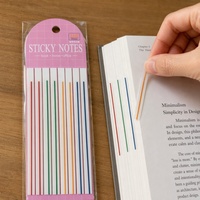 Marcadores Adhesivos STASUN PET, 8 Colores, Ultrafinos, 160 Hojas, Notas Adhesivas Translúcidas para Libros, Cuadernos y Agendas