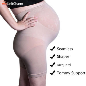 Mutandine da donna senza cuciture per maternità a vita alta biancheria intima gravidanza morbida Hipster Jacquard supporto Tommy mutandine in gravidanza - Product Image 2