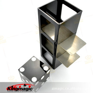 G1053 Dice Through Steel Plate - Kingmagic Magic <b>Props</b> Manufacturer Wholesale Magic Toys - Product Image 4