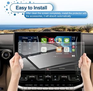 Accessoires de voiture pour TOYOTA Land Cruiser LC300 Navigation High Clear Film de protection d'écran en verre trempé pour lecteur DVD de voiture - Product Image 4