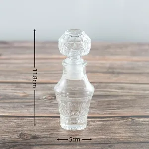 Mini Liquor Decanter Glass Small Shot Bottles Mini Salad Dressing Decanter Empty Mini Alcohol Bottles With Glass Stopper