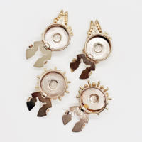 Penutup Kancing Berlapis Berlian dari Paduan Seng Mewah, Set Kancing Kustom Elegan untuk Wanita, Kancing Manset, Pengoperasian Sederhana