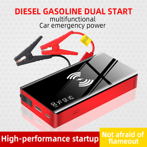 เครื่องชาร์จไร้สายในรถยนต์ แบตเตอรี่ฉุกเฉิน 10000mAh พีค 600A เครื่องจั๊มพ์สตาร์ทแบบพกพา 12V แบตเตอรี่สำรองสำหรับรถยนต์ - Product Image 2