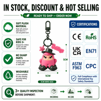 Porte-clés en PVC solaire de haute qualité 8CM, figurine de dessin animé mignonne avec colle goutte à goutte, logo personnalisé, vente en gros pour cadeaux promotionnels