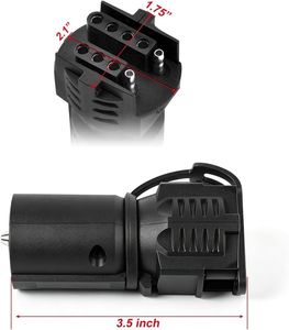 Adaptateur de <span class=keywords><strong>prise</strong></span> de <span class=keywords><strong>remorque</strong></span> ATLI <span class=keywords><strong>12V</strong></span>, <span class=keywords><strong>7</strong></span> <span class=keywords><strong>broches</strong></span> rondes vers 4 et 5 <span class=keywords><strong>broches</strong></span> plates, connecteur de <span class=keywords><strong>remorque</strong></span>, adaptateur de <span class=keywords><strong>remorque</strong></span>, <span class=keywords><strong>prise</strong></span> plate 2 en 1 - Product Image 6