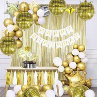 Vente en gros de ballons en feuille métallique 4D écologiques de 22 pouces pour les décorations de fêtes d'anniversaire, de mariage, de Noël et du Nouvel An