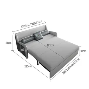 2021 جديد المنتج تخزين واحد سرير أريكة مجموعة أريكة الأثاث السرير أريكة للتحويل إلى السرير غرفة المعيشة الأثاث