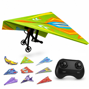 Kit d'<span class=keywords><strong>avion</strong></span> en <span class=keywords><strong>papier</strong></span> télécommandé YINGNISI Toys 2.4G, jouets télécommandés DIY, kits d'<span class=keywords><strong>avion</strong></span> en <span class=keywords><strong>papier</strong></span> RC, jouets éducatifs STEM pour enfants - Product Image 1