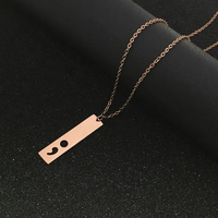 Collier barre semi-colon, bijoux de sensibilisation à la santé mentale, cadeau inspirant de force pour les survivants du cancer