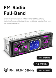 <span class=keywords><strong>Autoradio</strong></span> Universale BQCC 1 DIN con Display Digitale Touch HD da 2,2 Pollici, Lettore MP3, <span class=keywords><strong>AUX</strong></span>, USB, BT, Radio FM, Assistente Vocale, Stereo per Auto - Product Image 2