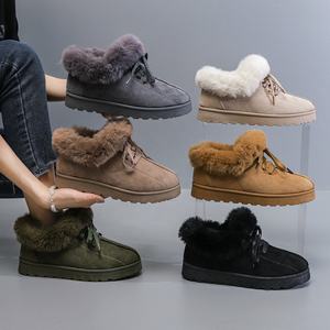 <span class=keywords><strong>Bottines</strong></span> en <span class=keywords><strong>daim</strong></span> pour femmes YL3699, à enfiler, avec doublure en fourrure, <span class=keywords><strong>bottines</strong></span> à la cheville, pour l'extérieur. - Product Image 1