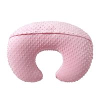 Coussin d'allaitement multifonctionnel en velours avec positionneur corporel, oreiller d'allaitement biologique en forme de lune pour bébé, paquet en boîte pour enfants