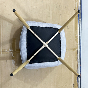 Nordic Modern Luxury <strong>Velvet</strong> Dining <strong>Chair</strong> with Backrest Metal Legs Eco-Friendly Upholstery for Hotel and Home Use - Product Image 6