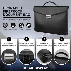 Bolsa Organizadora para Documentos y Portátil de Silicona, Profesional, Moderna, Resistente al Agua y al Fuego, con Diseño Multifuncional - Product Image 2