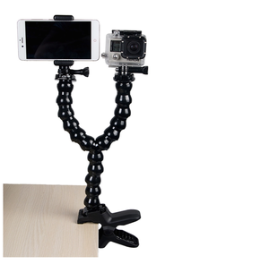ปรับยืดหยุ่นผู้ถือ CLAMP ขาตั้งกล้องคู่คอสำหรับ <span class=keywords><strong>GoPro</strong></span> <span class=keywords><strong>Hero6</strong></span>/ 5/4/3/2 SJCAM Sport Action กล้องอุปกรณ์เสริม - Product Image 6
