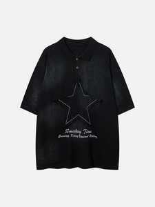 Camiseta Oversize Vintage de Algodón 100% Pesado, Tejido Ecológico, Lavado Ácido Desgastado, para Hombre, con Logotipo Personalizado, Estilo Urbano - Product Image 5