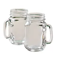Glass Mason Jars with Lids and Straws, 16 oz