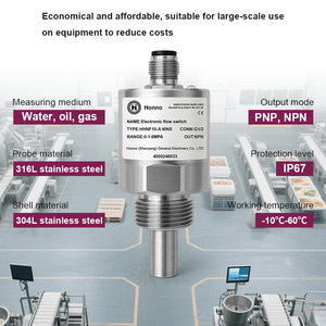 ओम कॉम्पैक्ट स्टेनलेस स्टील जी 1/2 "जी 1/4" प्रवाह सेंसर 2w इलेक्ट्रॉनिक जल सम्मिलन प्रवाह स्विच 24 वी एनपीपी - Product Image 4