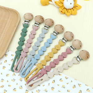 Catenella per ciuccio a forma di gufo con silicone alimentare e sterilizzazione a caldo - Product Image 1