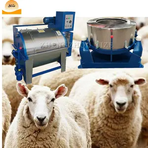 Mesin Pengering Wol Domba Mentah Horizontal, Mesin Cuci Pengering Wol Domba Kecil untuk Mesin Penggosok