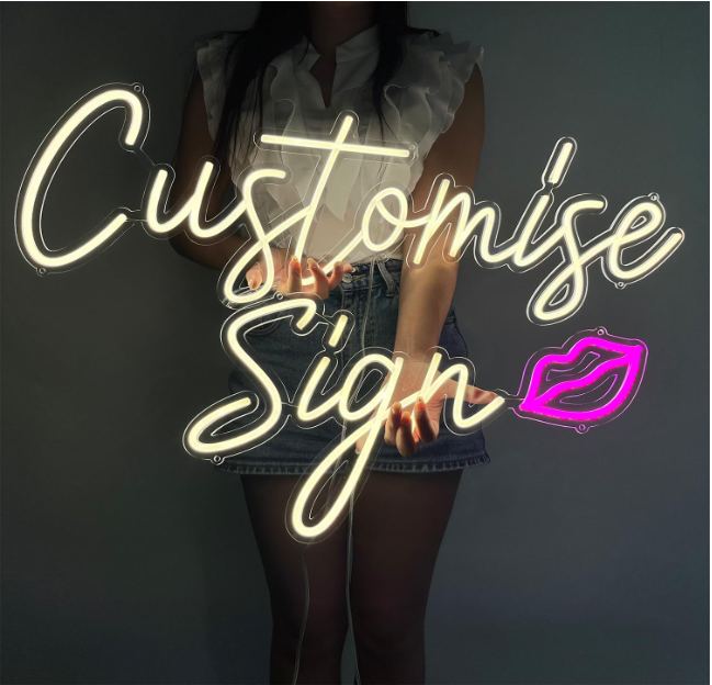 Fast Delivery Custom Led Light Neon Sign NO MOQ Dropshipping for Room Birthday Party Home Wedding Decor Dimmable