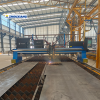 Machine d'assemblage automatique de poutres en H Zhouxiang, ligne de production de structures en acier avec tension 220V/380V