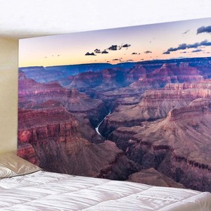 Manzara duvar halısı oturma odası için | Doğa manzara ev dekor | Büyük Boho estetik duvar asılı - Product Image 6