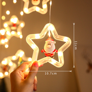 Guirlande lumineuse de Noël YN pour fenêtre et cheminée, avec crochet en cuivre et télécommande USB, 8 modes, pour décoration intérieure - Product Image 4