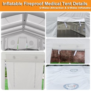 Giấy Chứng Nhận CE Lớn <span class=keywords><strong>Inflatable</strong></span> Lều Kín Chống Cháy Bệnh Viện Lều Inflatables Y Tế Lều Cho Bệnh Viện Khẩn Cấp Sử Dụng - Product Image 4