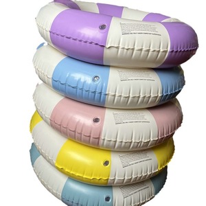 Anillos de Natación Circulares de PVC Ecológicos Personalizados Directo de Fábrica, Juguetes Inflables Plegables para Piscina para Niños y Adultos - Product Image 2