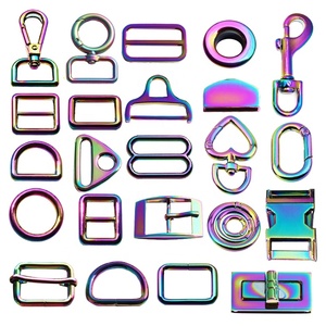 Yüksek kaliteli çanta donanım toka yapma mat altın alaşım çanta parçaları boşlukları kare yüzük kayış toka - Product Image 6