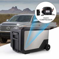 Al Aire Libre 40L DC 12V coche mini nevera campamento refrigerador con rueda auto eléctrico coche neveras 24V para barco